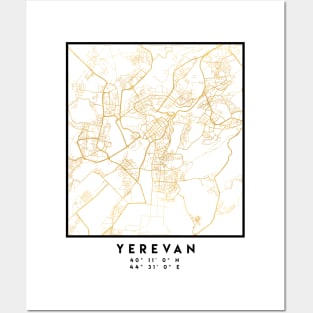 YEREVAN ARMENIA CITY STREET MAP ART Posters and Art